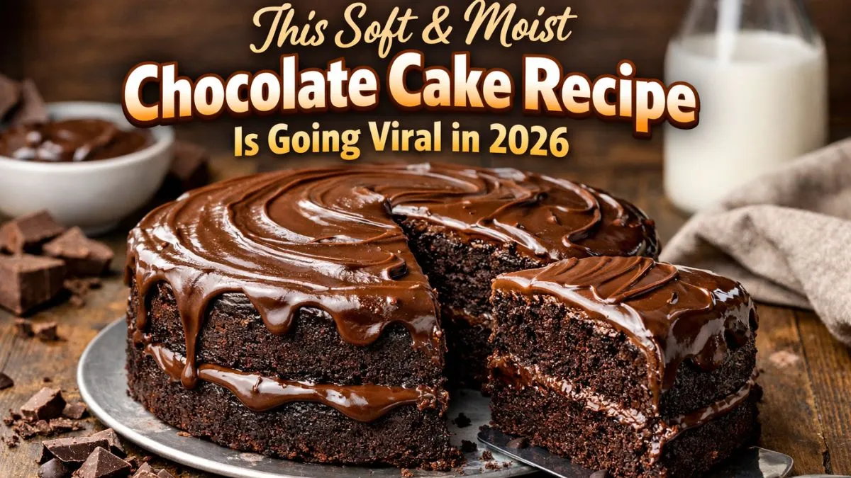 This Soft & Moist Chocolate Cake Recipe Is Going Viral in 2026