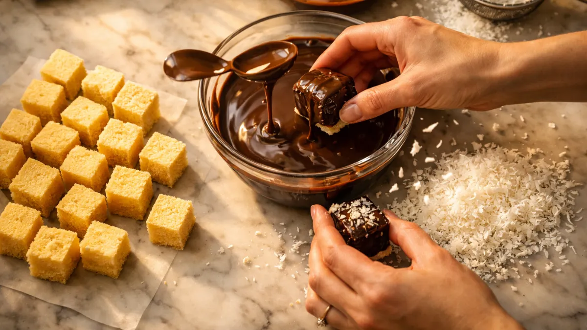 7 Steps to Perfect Lamington Cake at Home