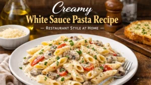 Creamy White Sauce Pasta Recipe – Restaurant Style at Home