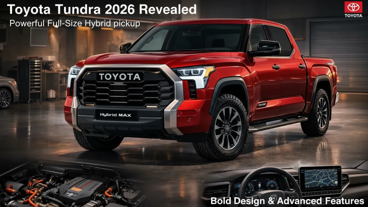 Toyota Tundra 2026 Revealed: Powerful Full-Size Hybrid Pickup with Bold Design & Advanced Features